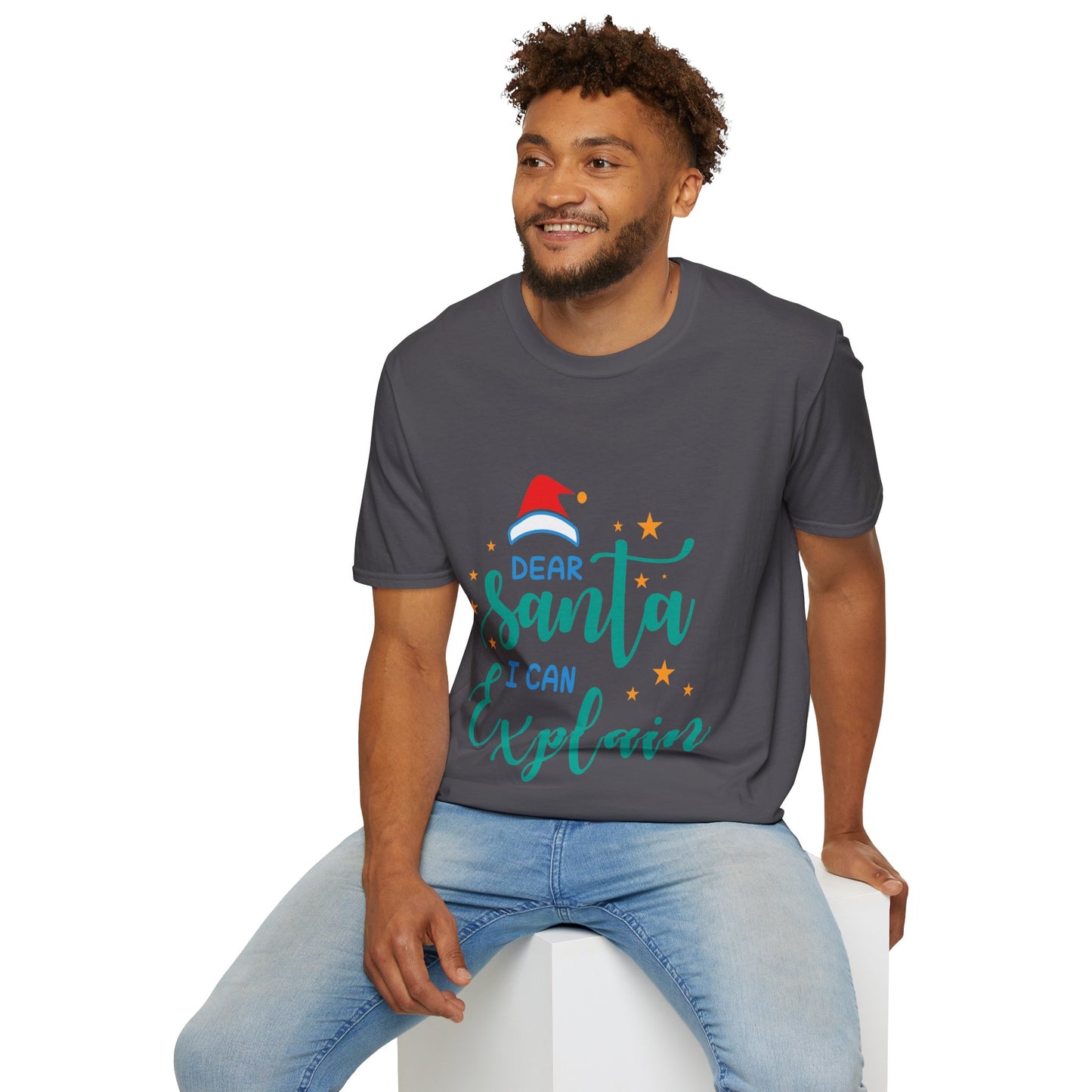 Dear Santa I Can Explain Unisex T-Shirt | Funny Christmas Tee | Holiday Gift