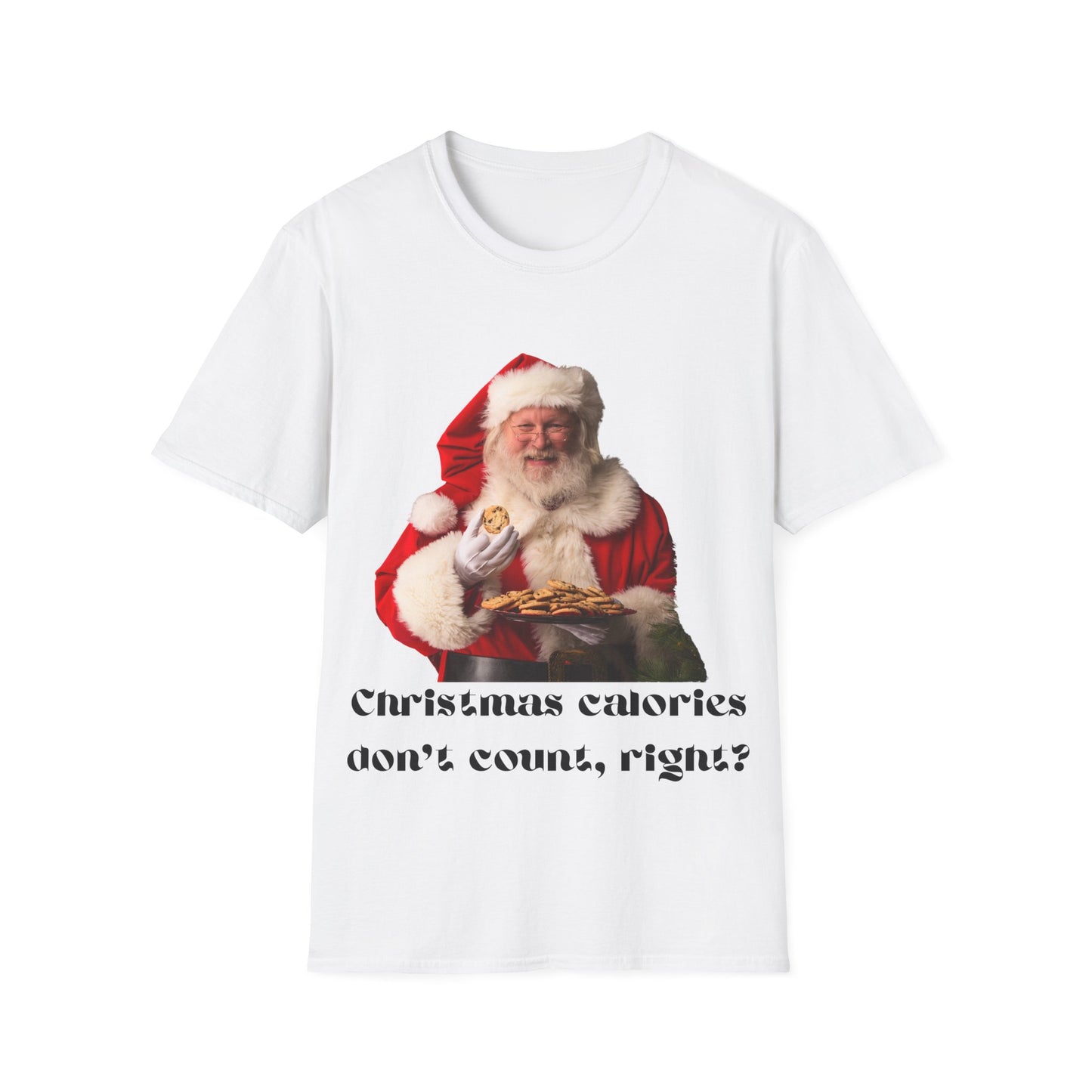Funny Christmas T-Shirt – 'Christmas Calories Don’t Count?' | Perfect Holiday Party Tee & Gift Idea