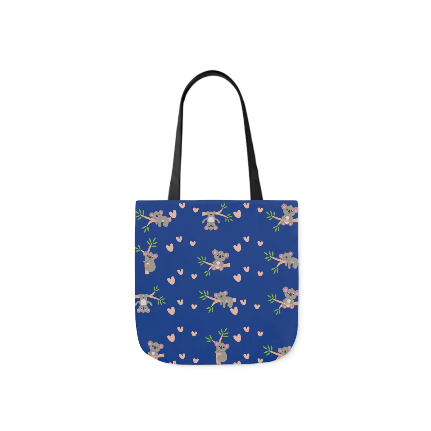 Cozy Koala Canvas Tote Bag with 5-Color Straps – Perfect for Nature Lovers