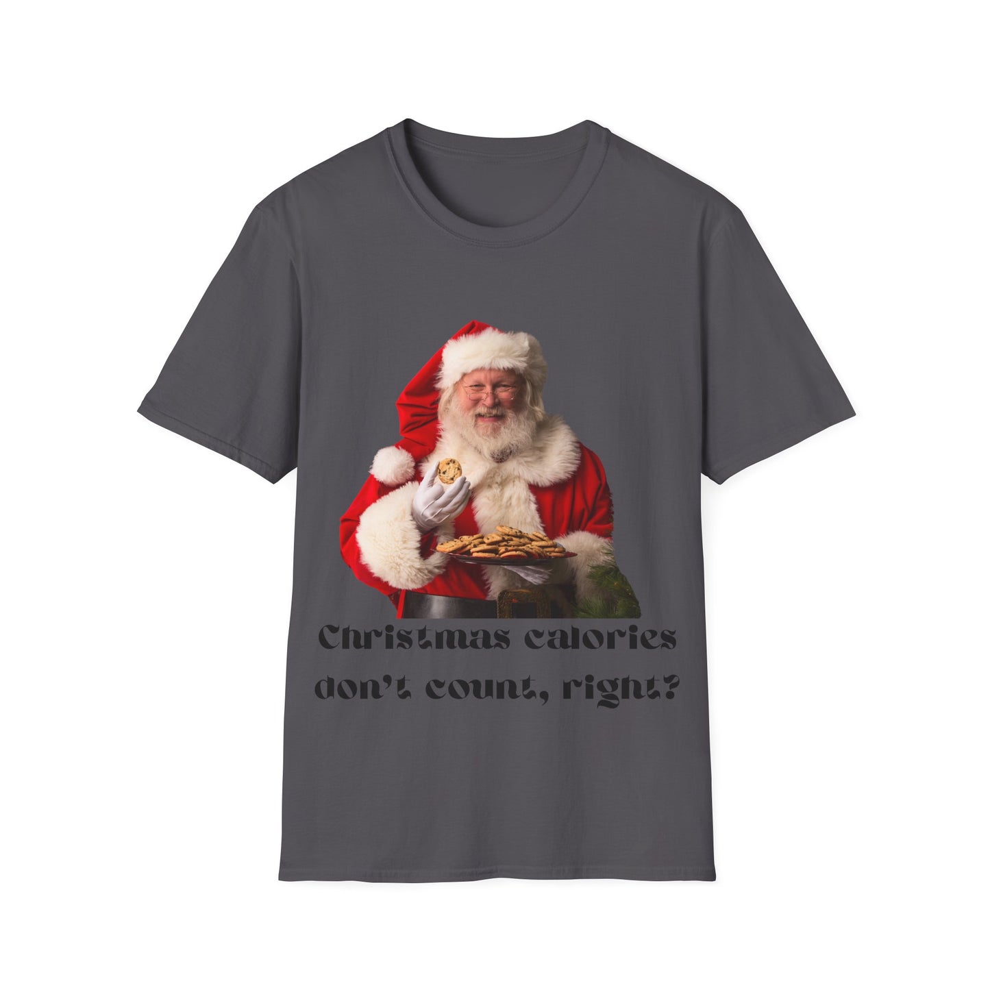 Funny Christmas T-Shirt – 'Christmas Calories Don’t Count?' | Perfect Holiday Party Tee & Gift Idea