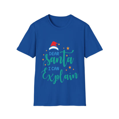 Dear Santa I Can Explain Unisex T-Shirt | Funny Christmas Tee | Holiday Gift