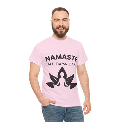 Namaste All Day Yoga T-Shirt - Comfort and Positivity for Everyday Wear
