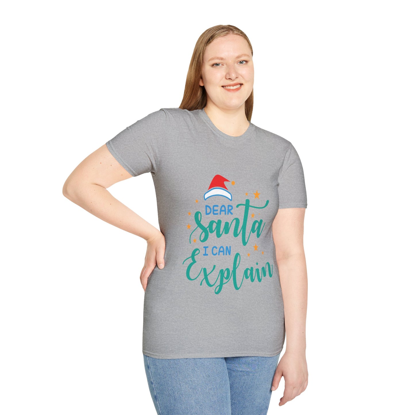Dear Santa I Can Explain Unisex T-Shirt | Funny Christmas Tee | Holiday Gift