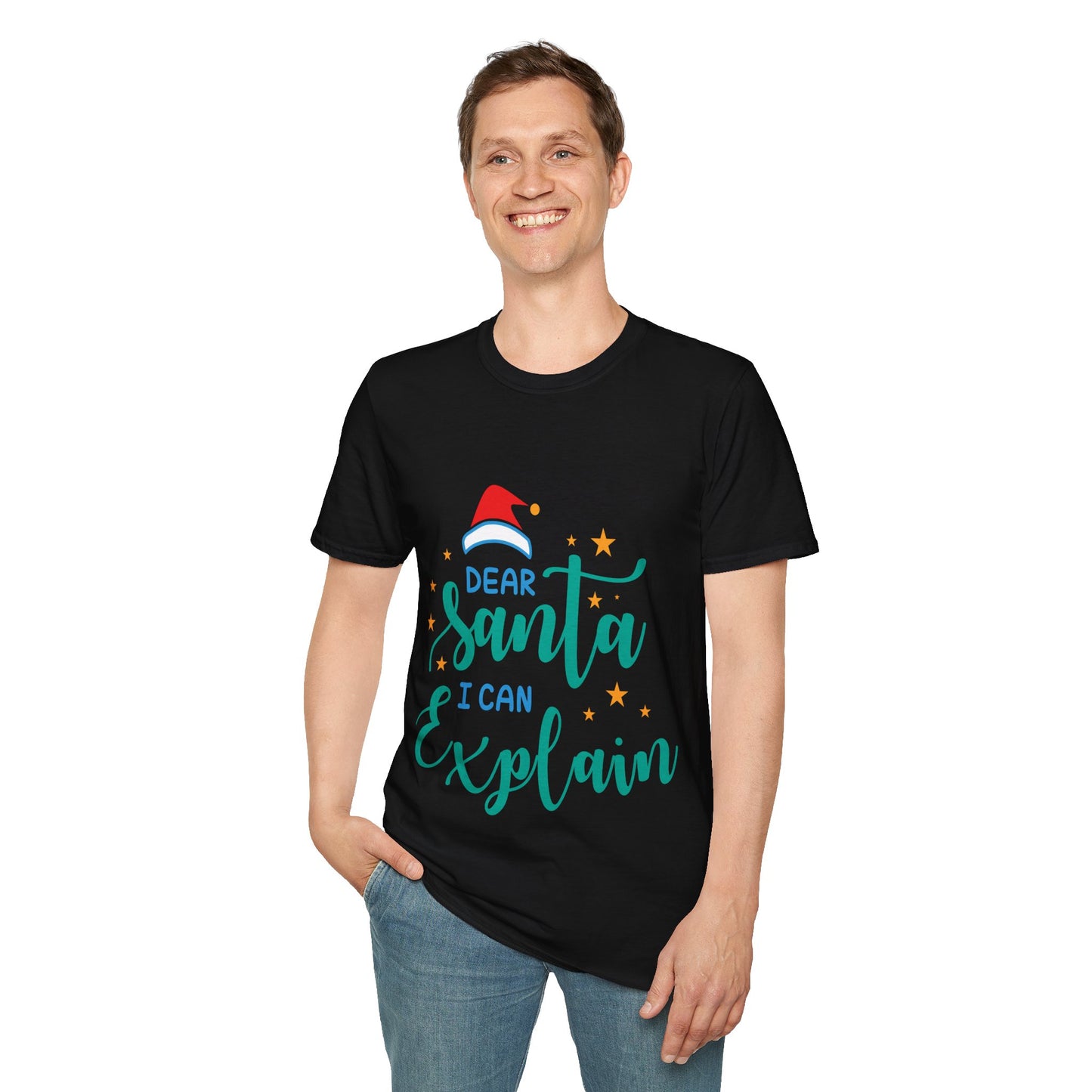 Dear Santa I Can Explain Unisex T-Shirt | Funny Christmas Tee | Holiday Gift