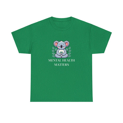 Supportive & Comforting Mental Health Matters  Unisex T-Shirt - Featuring a Cute Koala Design