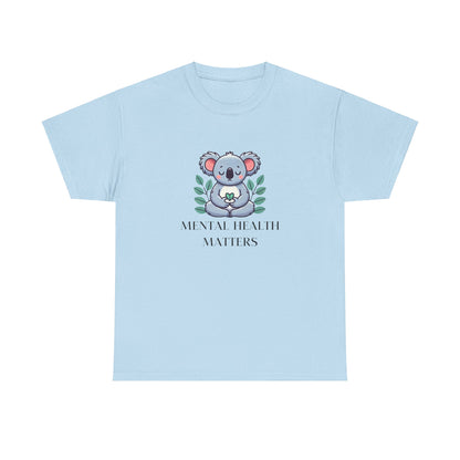 Supportive & Comforting Mental Health Matters  Unisex T-Shirt - Featuring a Cute Koala Design