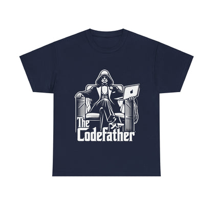 The Codefather Men's Cotton Tee - Geeky Programmer Shirt