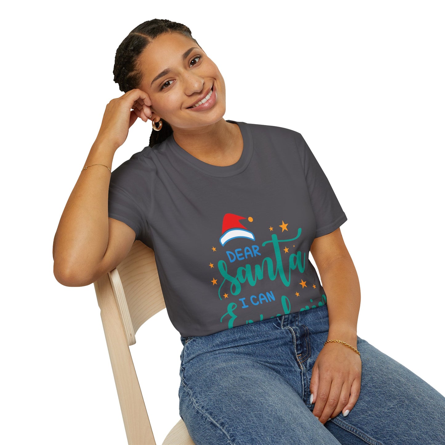 Dear Santa I Can Explain Unisex T-Shirt | Funny Christmas Tee | Holiday Gift