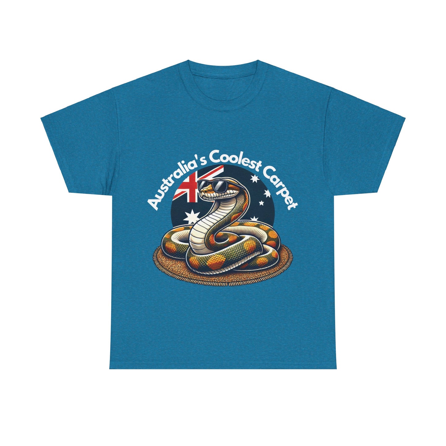 Australia's Coolest Carpet Snake Tee - Fun Unisex Cotton Shirt for Casual Wear