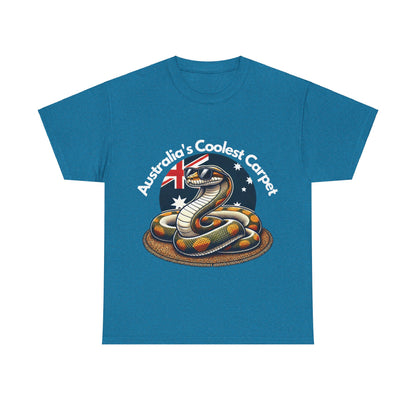 Australia's Coolest Carpet Snake Tee - Fun Unisex Cotton Shirt for Casual Wear