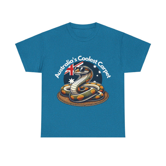 Australia's Coolest Carpet Snake Tee - Fun Unisex Cotton Shirt for Casual Wear