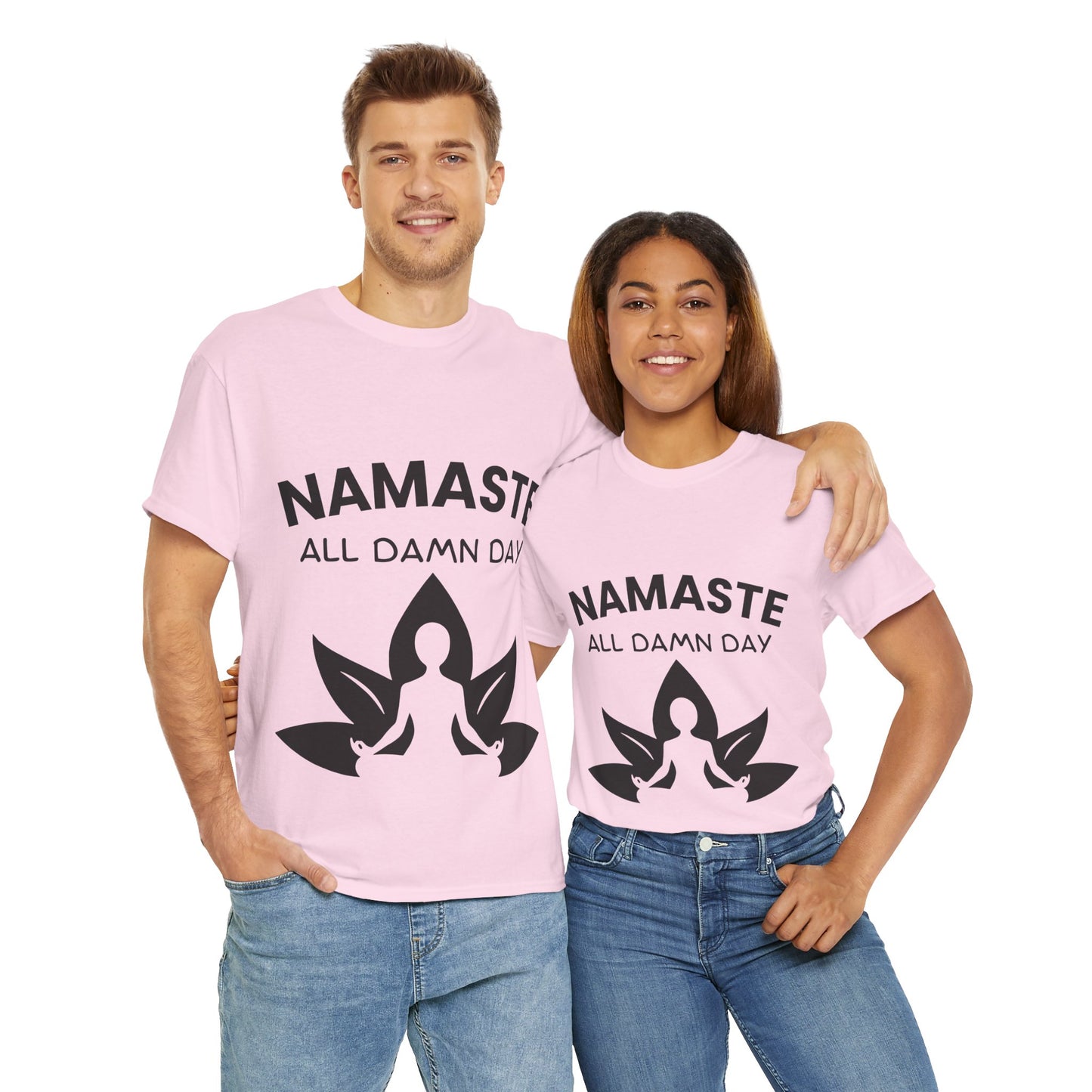 Namaste All Day Yoga T-Shirt - Comfort and Positivity for Everyday Wear
