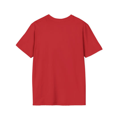 I Run on Coffee and Christmas Cheer Unisex Softstyle T-Shirt – Perfect Holiday Tee for Coffee Lovers & Christmas Enthusiasts
