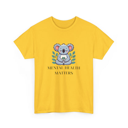 Supportive & Comforting Mental Health Matters  Unisex T-Shirt - Featuring a Cute Koala Design