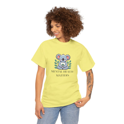 Supportive & Comforting Mental Health Matters  Unisex T-Shirt - Featuring a Cute Koala Design