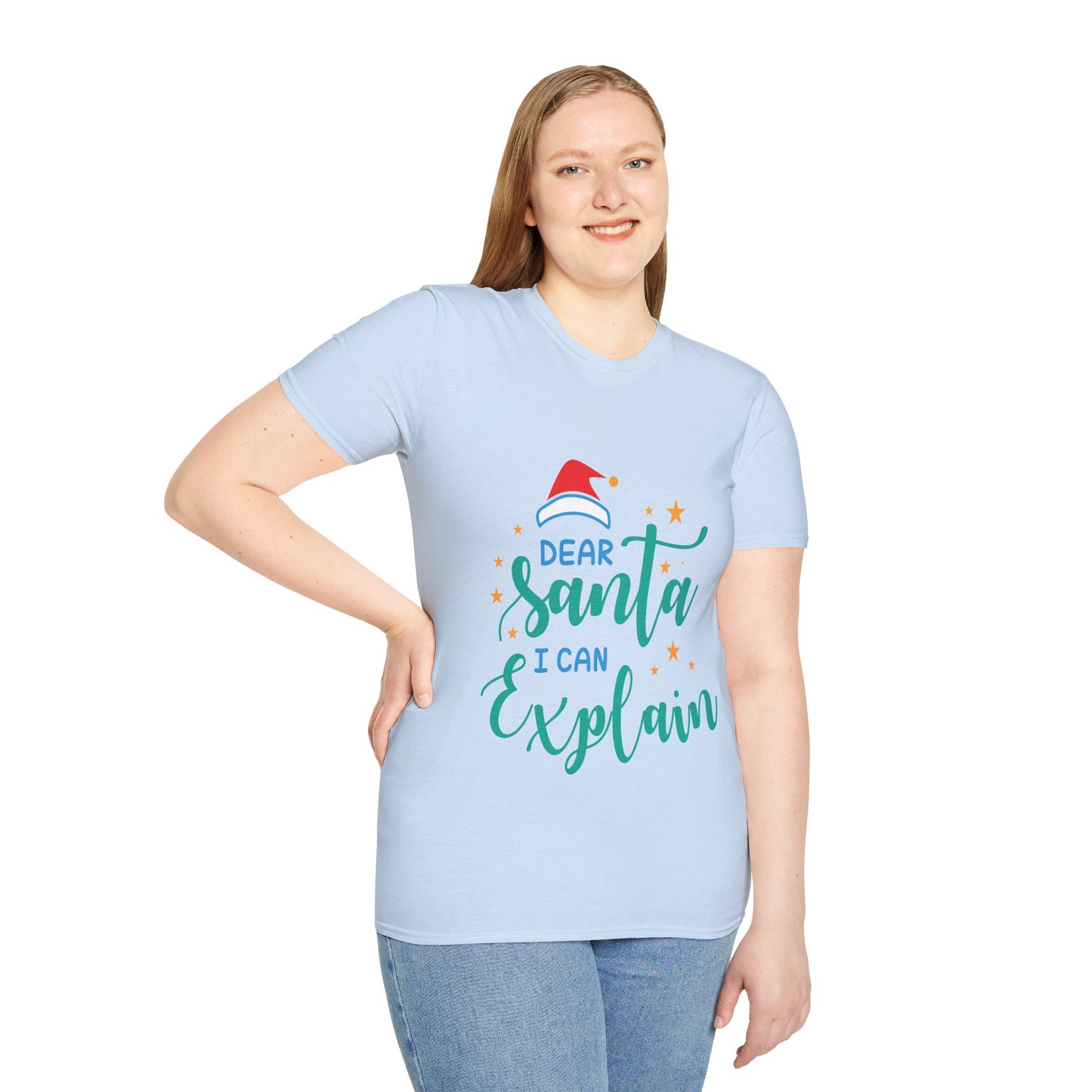 Dear Santa I Can Explain Unisex T-Shirt | Funny Christmas Tee | Holiday Gift