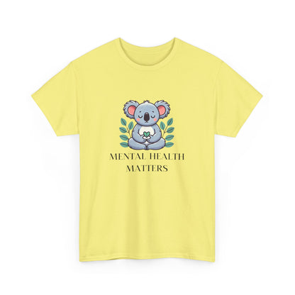 Supportive & Comforting Mental Health Matters  Unisex T-Shirt - Featuring a Cute Koala Design