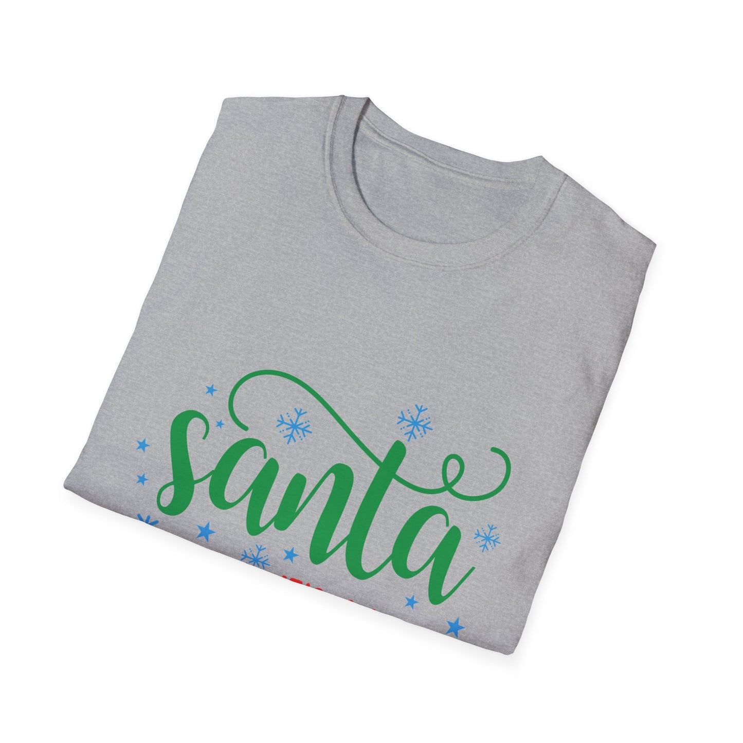 Santa It's a Long Story Unisex Softstyle T-Shirt – Festive Christmas Tee | Perfect Holiday Gift