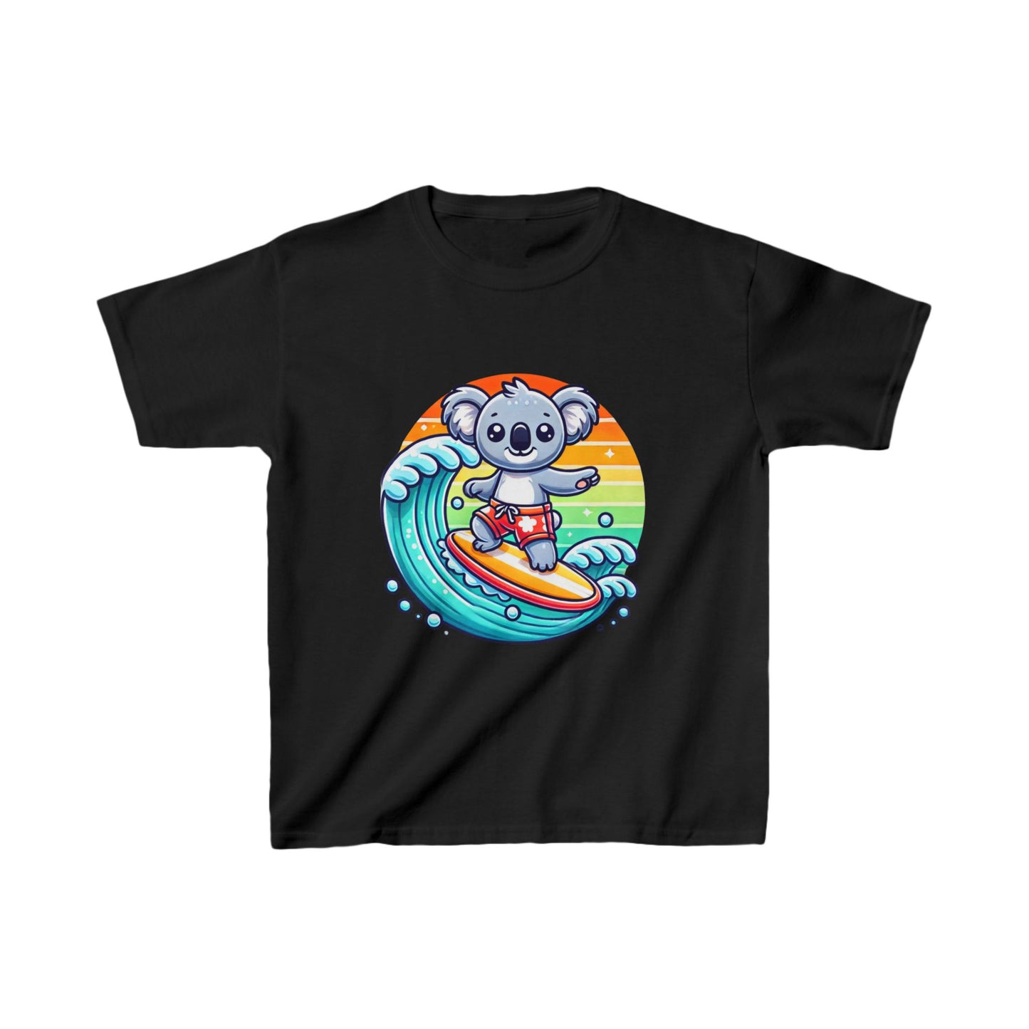 Surfing Koala Kids Tee – Fun & Playful Aussie Design for Everyday Wear