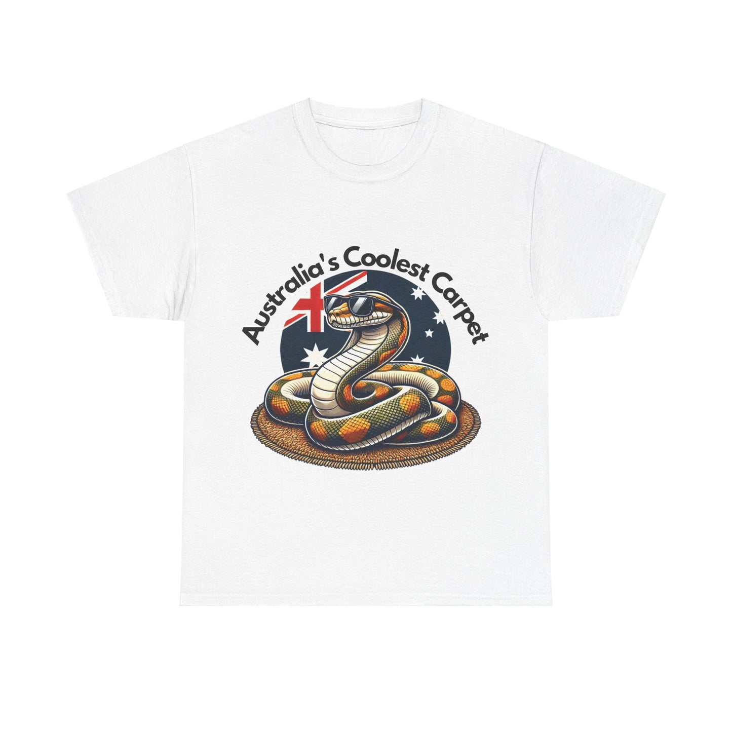 Australia's Coolest Carpet Snake Tee - Fun Unisex Cotton Shirt for Casual Wear