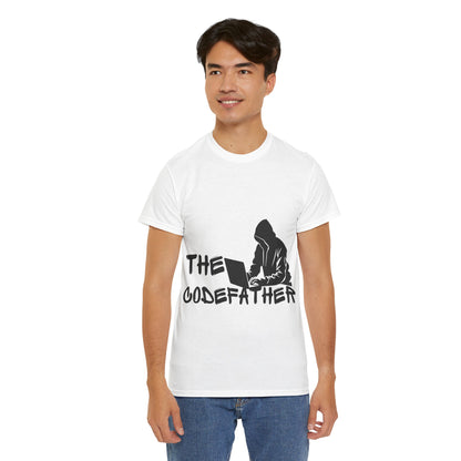 The Codefather Men's Cotton Tee - Geeky Programmer Shirt