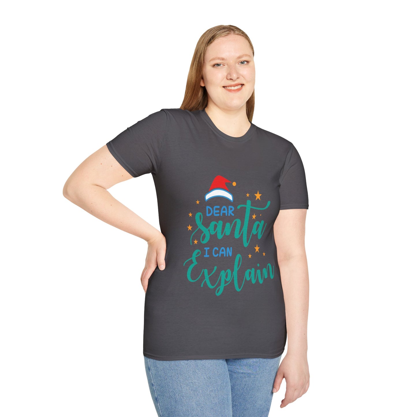Dear Santa I Can Explain Unisex T-Shirt | Funny Christmas Tee | Holiday Gift