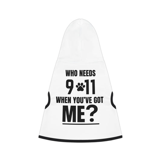 Who Needs 911 Pet Hoodie – Fun & Cozy Custom Hoodie for Dogs