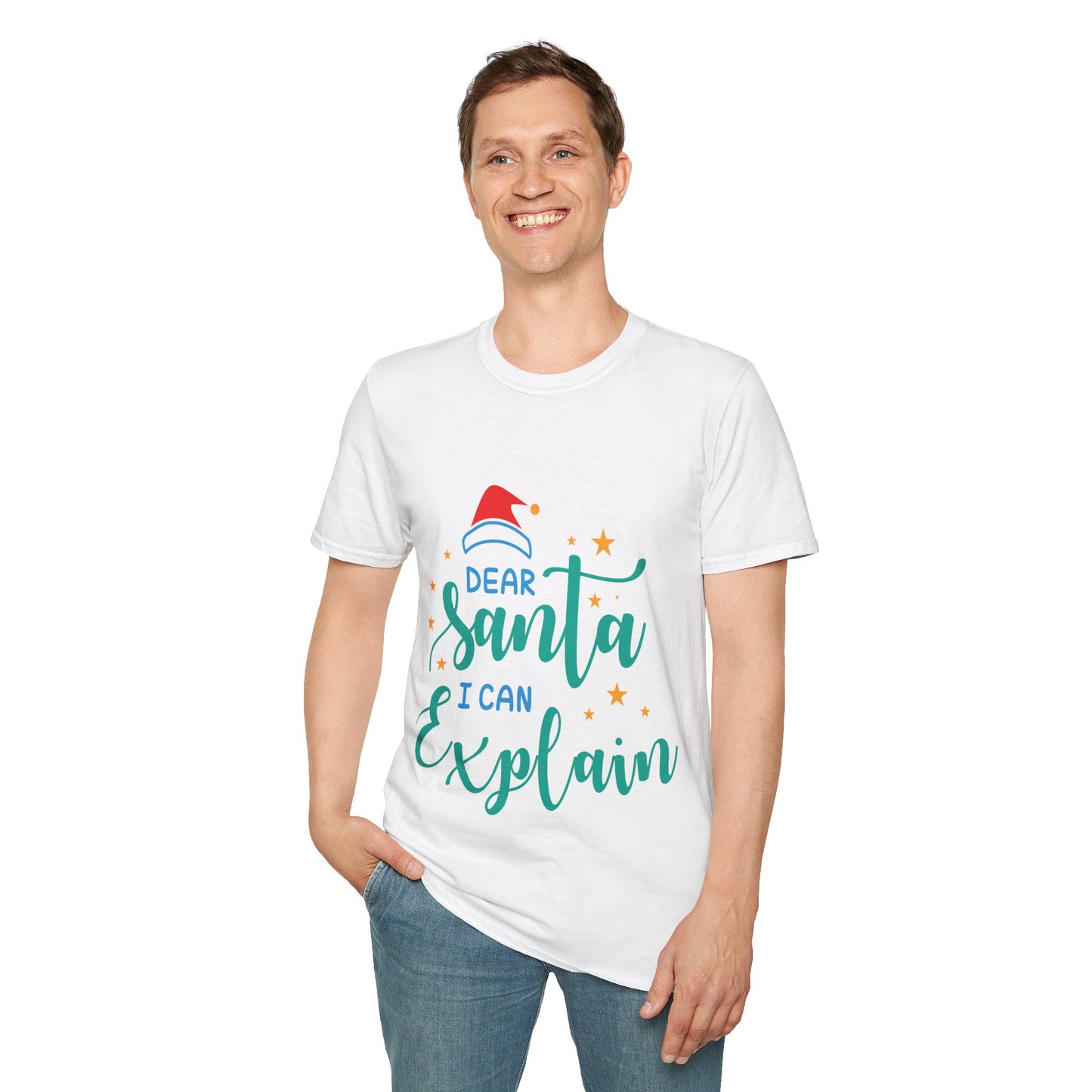 Dear Santa I Can Explain Unisex T-Shirt | Funny Christmas Tee | Holiday Gift