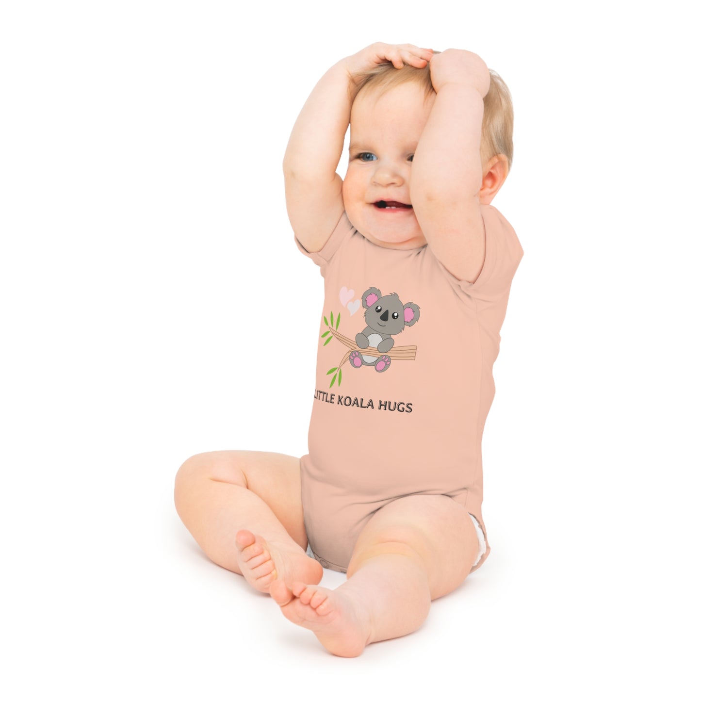 Little Koala Hugs Baby Bodysuit – Soft & Adorable Short-Sleeve Outfit for Babies