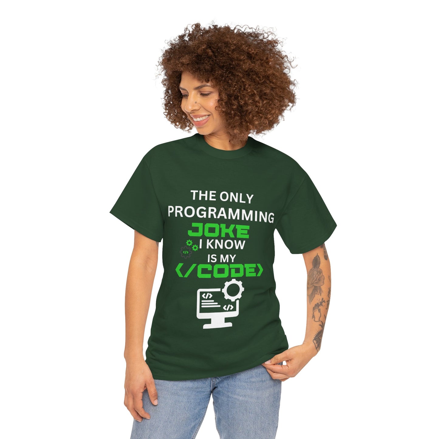 "The Only Programming Joke I Know Is My Code" Funny Programmer Joke Unisex Cotton Tee - Perfect for Tech Lovers