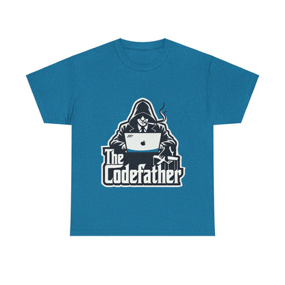 The Codefather Men's Cotton Tee - Geeky Programmer Shirt