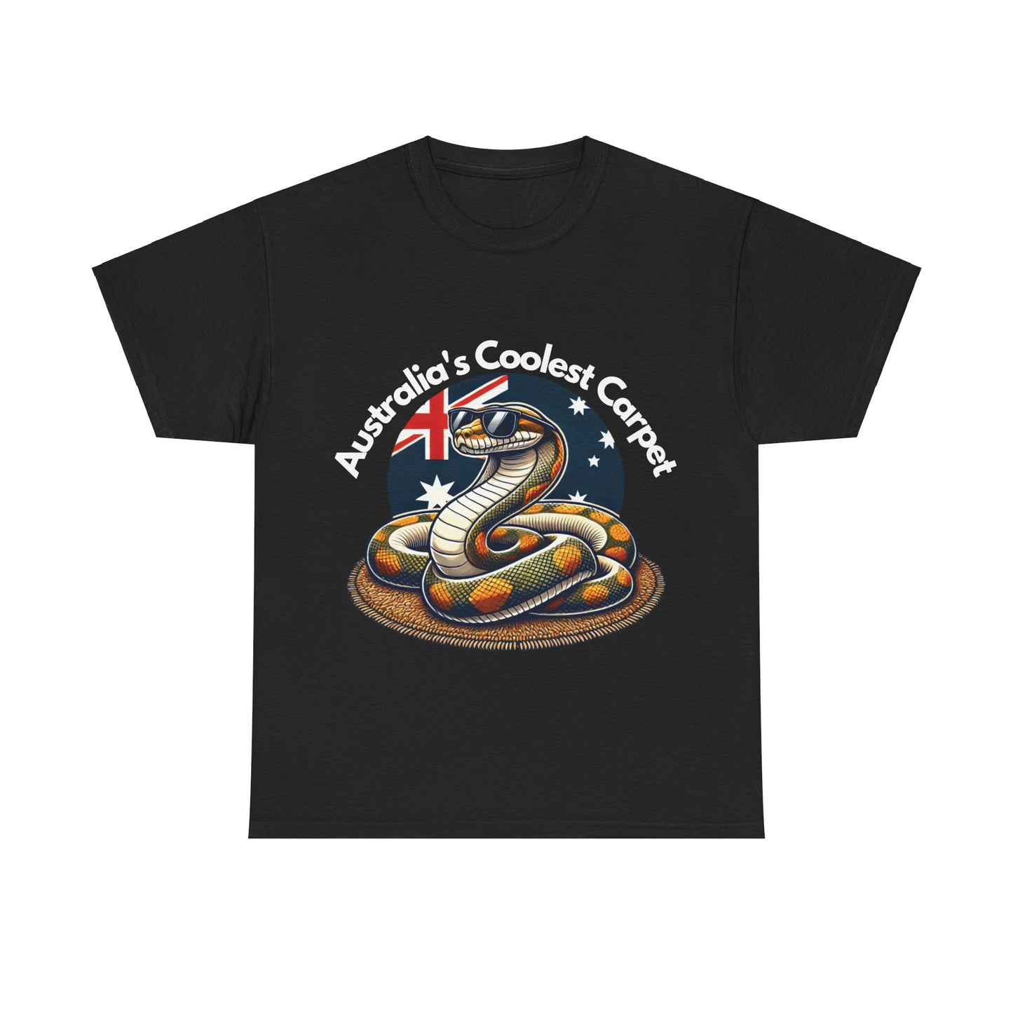 Australia's Coolest Carpet Snake Tee - Fun Unisex Cotton Shirt for Casual Wear