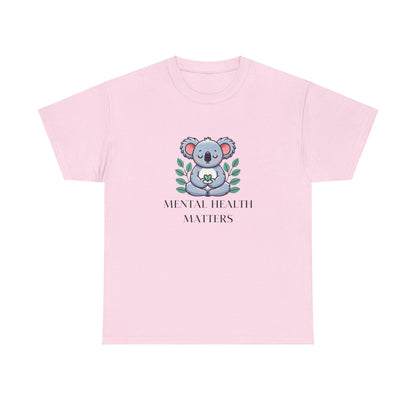 Supportive & Comforting Mental Health Matters  Unisex T-Shirt - Featuring a Cute Koala Design