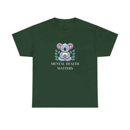 Supportive & Comforting Mental Health Matters  Unisex T-Shirt - Featuring a Cute Koala Design