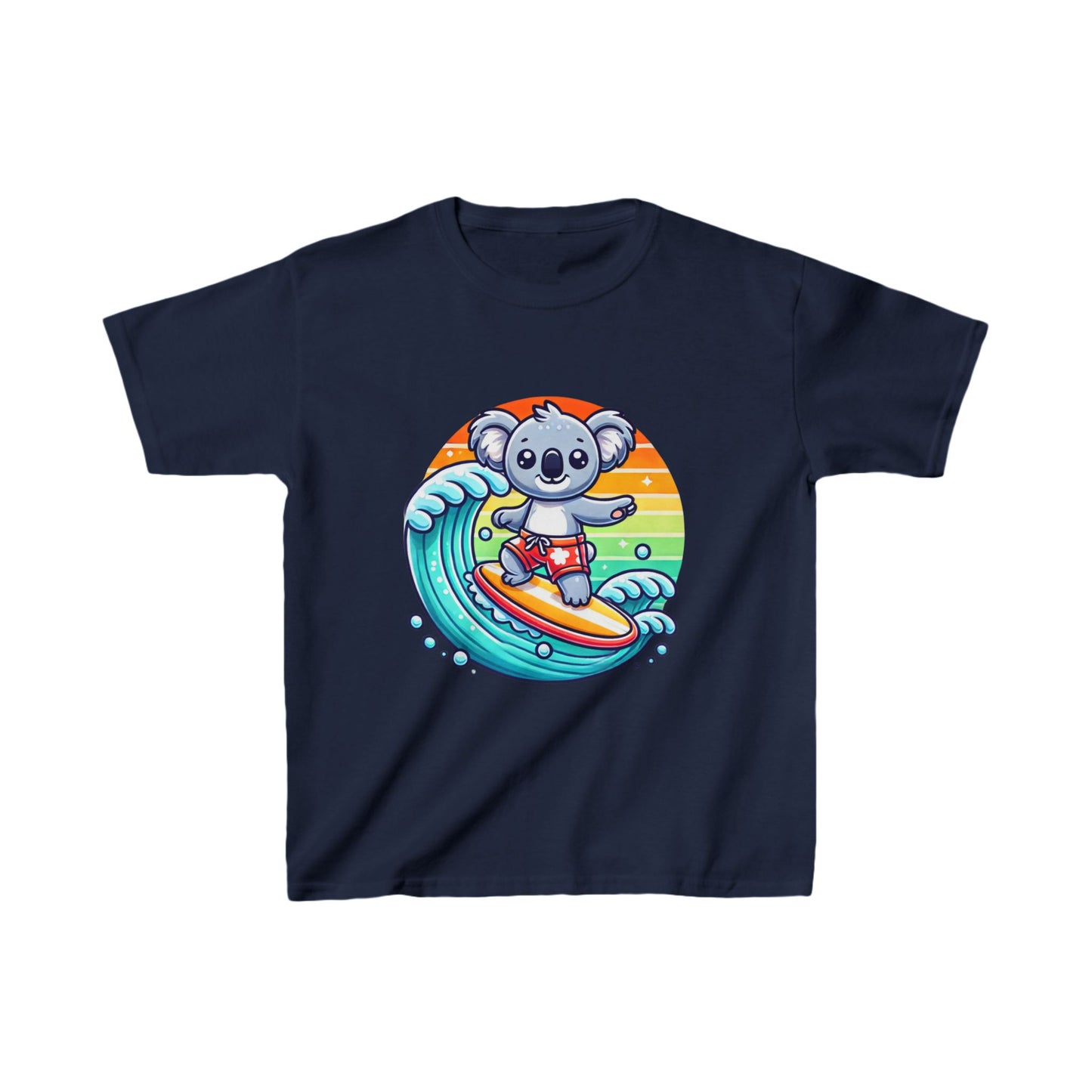 Surfing Koala Kids Tee – Fun & Playful Aussie Design for Everyday Wear