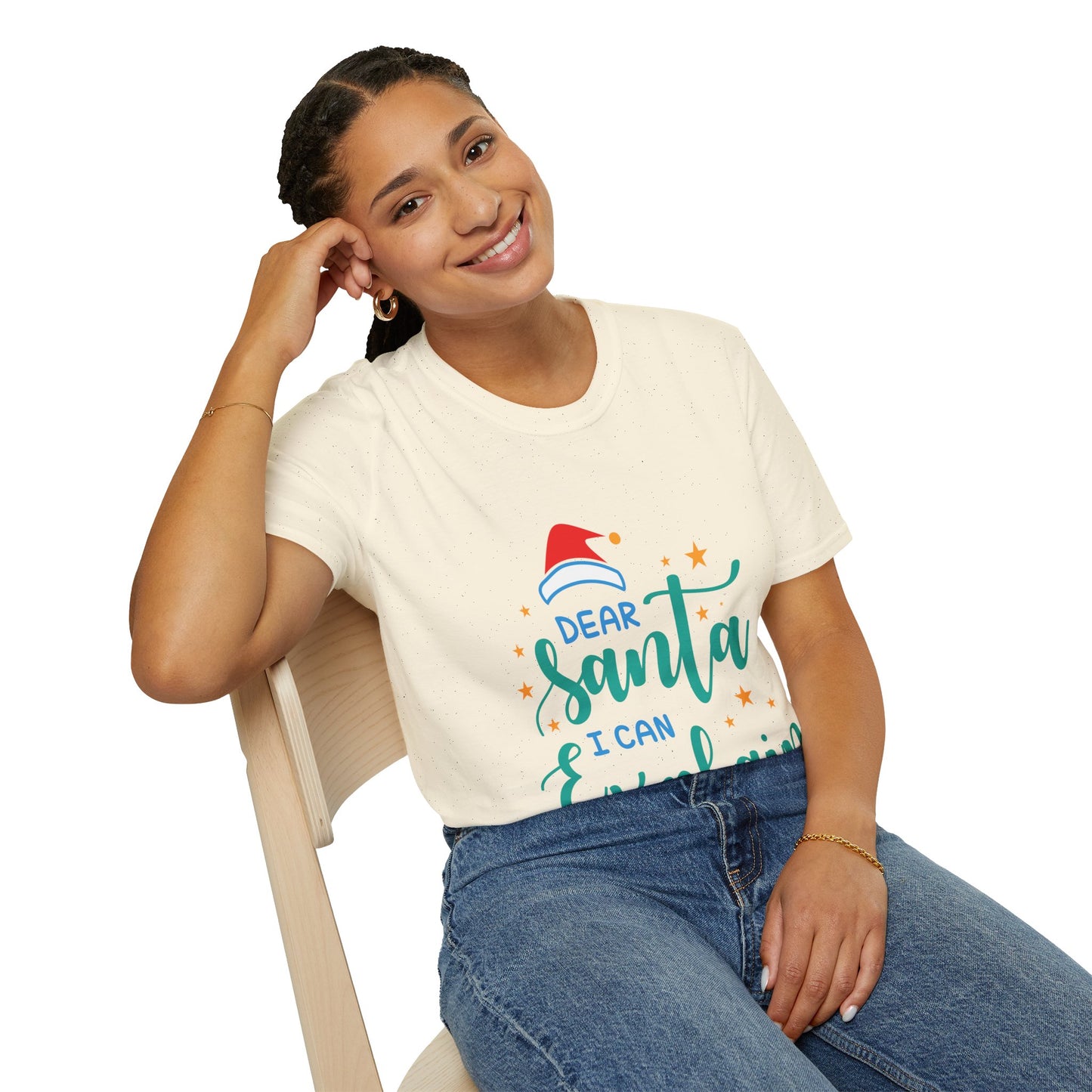 Dear Santa I Can Explain Unisex T-Shirt | Funny Christmas Tee | Holiday Gift