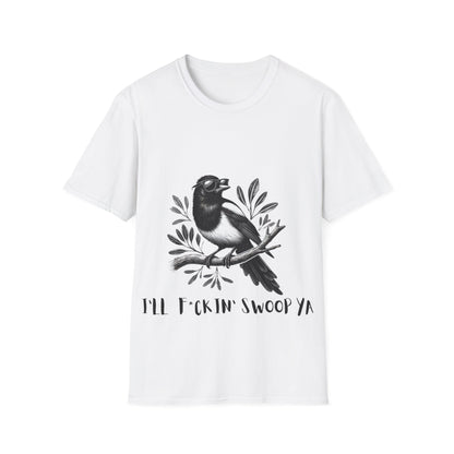 Magpie Unisex Tee – "I’ll F*ckin’ Swoop Ya" | Fun Aussie Humor Shirt
