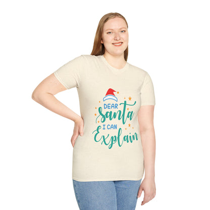 Dear Santa I Can Explain Unisex T-Shirt | Funny Christmas Tee | Holiday Gift