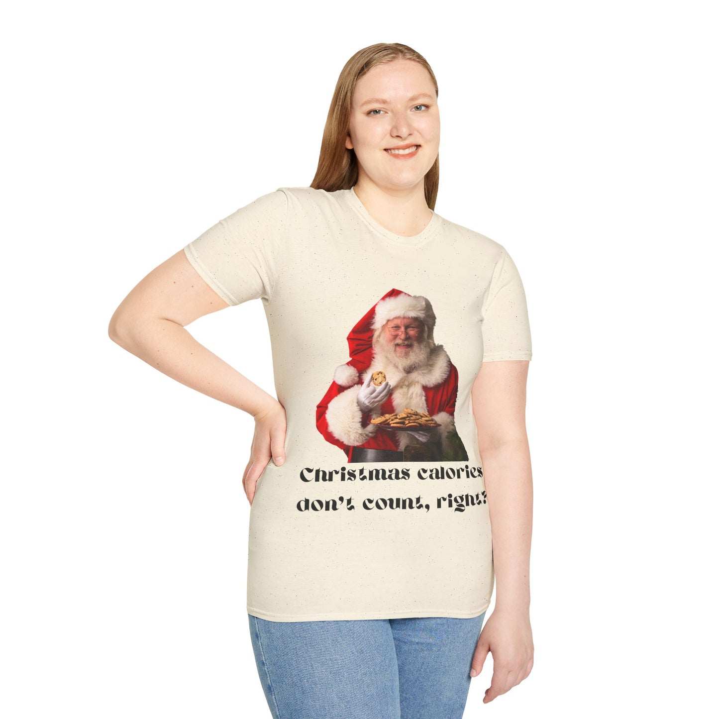 Funny Christmas T-Shirt – 'Christmas Calories Don’t Count?' | Perfect Holiday Party Tee & Gift Idea