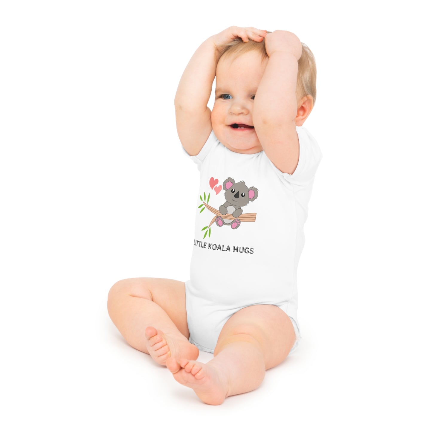 Little Koala Hugs Baby Bodysuit – Soft & Adorable Short-Sleeve Outfit for Babies