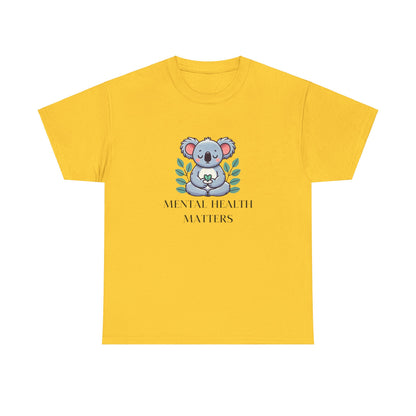 Supportive & Comforting Mental Health Matters  Unisex T-Shirt - Featuring a Cute Koala Design