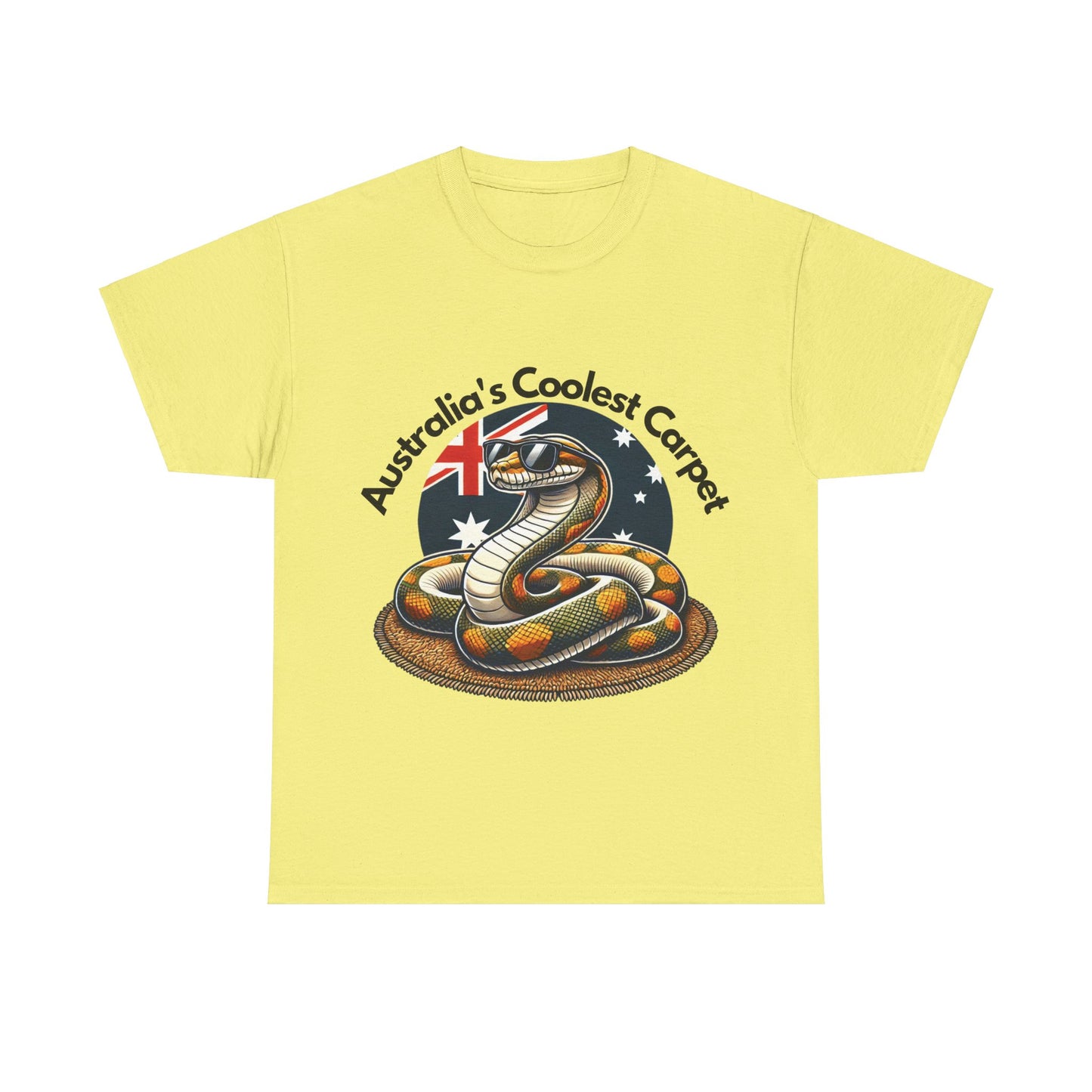Australia's Coolest Carpet Snake Tee - Fun Unisex Cotton Shirt for Casual Wear