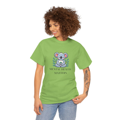 Supportive & Comforting Mental Health Matters  Unisex T-Shirt - Featuring a Cute Koala Design