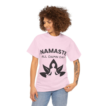 Namaste All Day Yoga T-Shirt - Comfort and Positivity for Everyday Wear