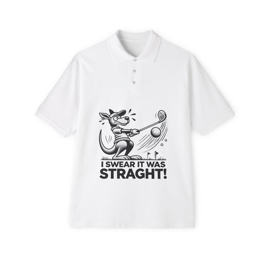 Kangaroo Golf Polo – Fun Aussie Humor Men's Polo for Golf Lovers