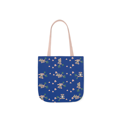 Cozy Koala Canvas Tote Bag with 5-Color Straps – Perfect for Nature Lovers