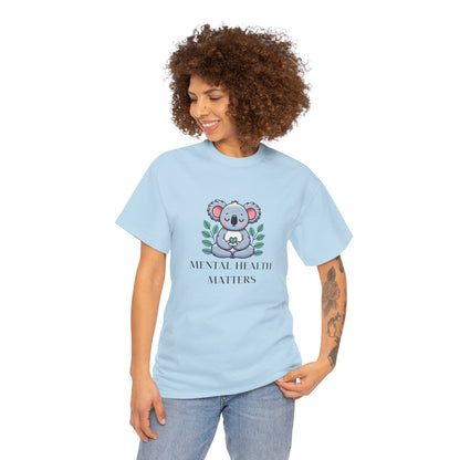 Supportive & Comforting Mental Health Matters  Unisex T-Shirt - Featuring a Cute Koala Design
