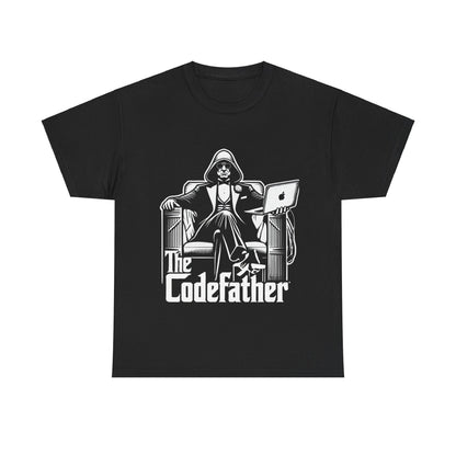 The Codefather Men's Cotton Tee - Geeky Programmer Shirt