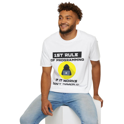 1st Rule of Programming Unisex T-Shirt – The Perfect Gift for Coders!