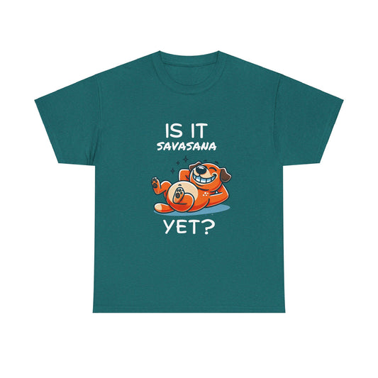 Savasana Yoga T-Shirt - Relax and Unwind with Humor